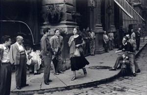 American girl in Italy